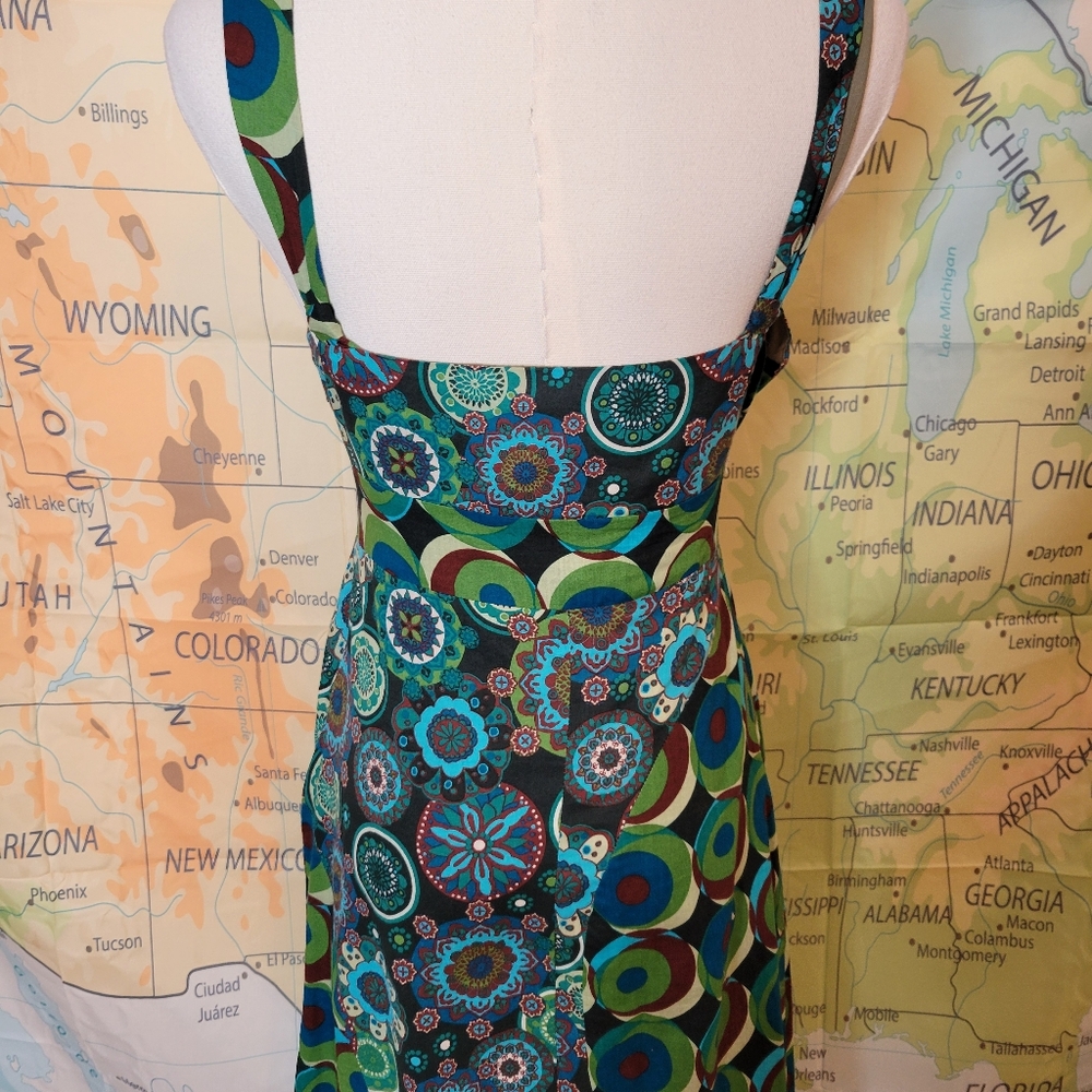 Promod Blue And Green Maxi Dress - Picture 7 of 13